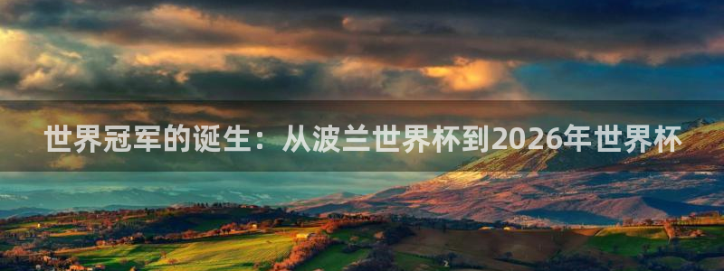 世界杯比赛赛程：世界冠军的诞生：从波兰世界杯到2026年世界杯
